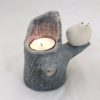 No 8197 Candleholder bird on the stump